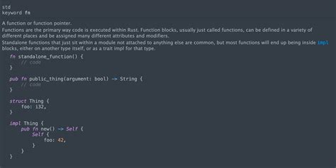 how to define a function in rust
