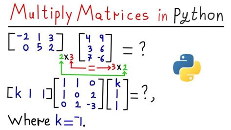 how to define a matrix in python