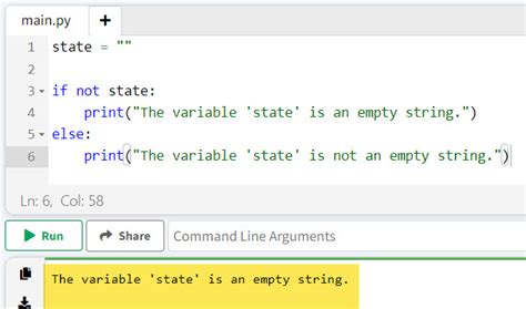 how to define empty string in python
