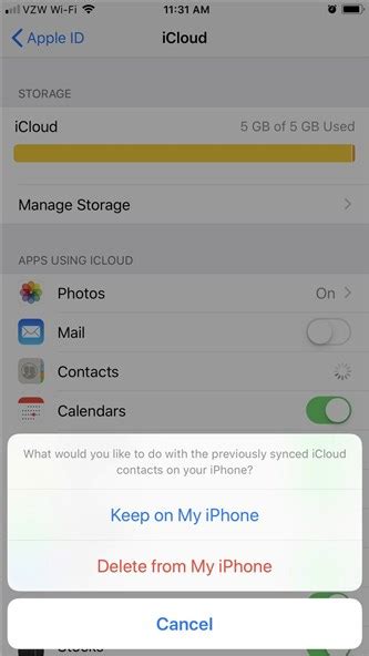 how to delete a contact from icloud on iphone
