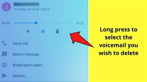 how to delete a custom voicemail