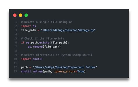 How To Delete A File From Folder Using Python
