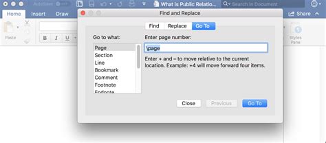 how to delete a full page in word on mac