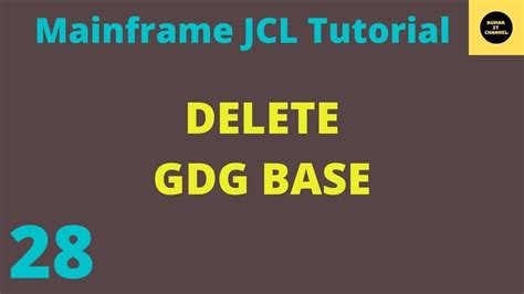 how to delete a gdg base in mainframe