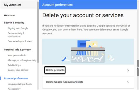 how to delete a google email account on computer