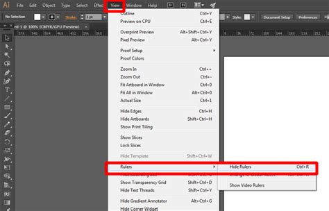 how to delete a guideline in illustrator