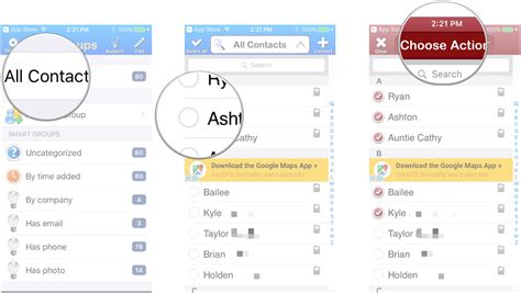 how to delete a name from the contact list