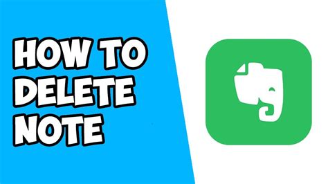 how to delete a note in evernote