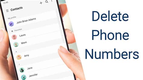 how to delete a number from phone
