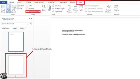 how to delete a page in word cv template