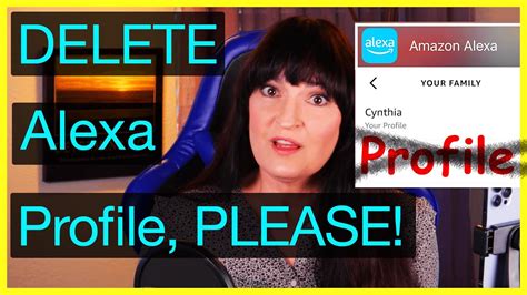 how to delete a profile off amazon alexa