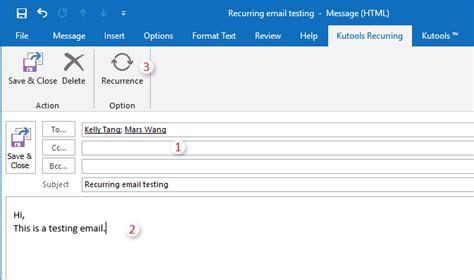 how to delete a recurring email in outlook