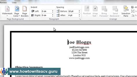 how to delete a resume page in word