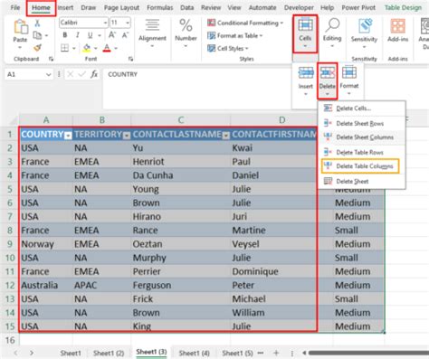 How To Delete A Table Array In Excel