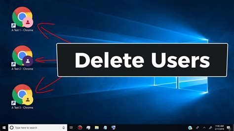 how to delete a user from google chrome
