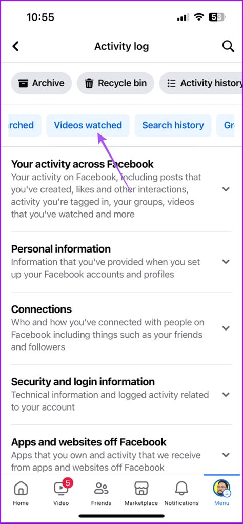 how to delete activity log on facebook using phone