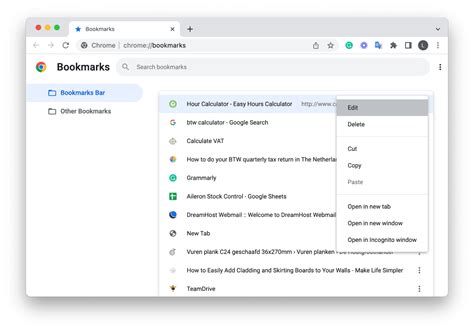 how to delete all bookmarks in chrome on mac