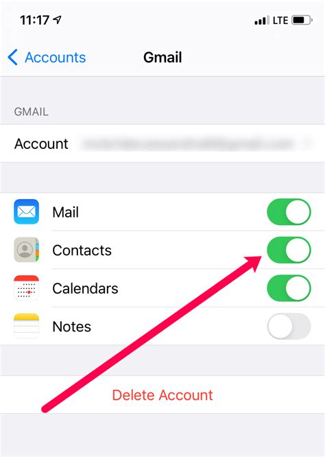 how to delete all contacts from gmail on iphone