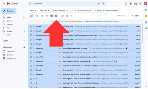 how to delete all emails in gmail fast