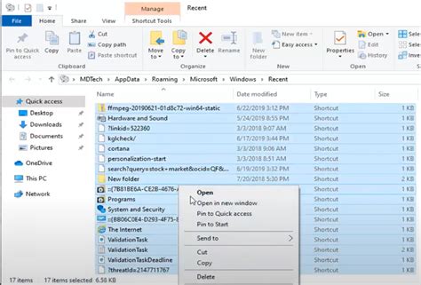 how to delete all files in docs