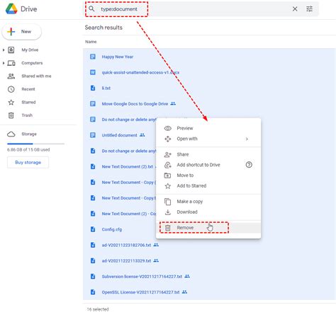 how to delete all files in google drive storage