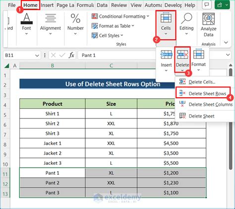 how to delete all rows with specific text in excel