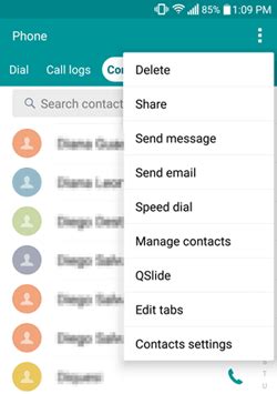 how to delete all sim contacts in android