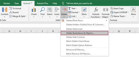 how to delete all text boxes in excel