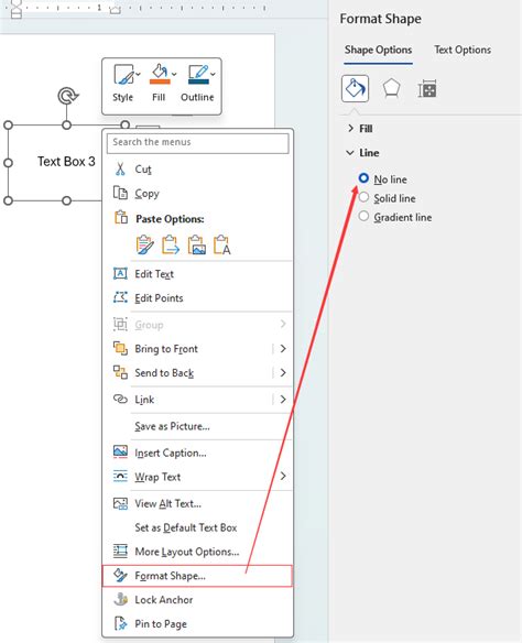 how to delete all text boxes in word