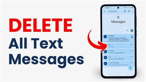 how to delete all text messages on android