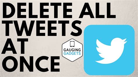how to delete all twitter posts
