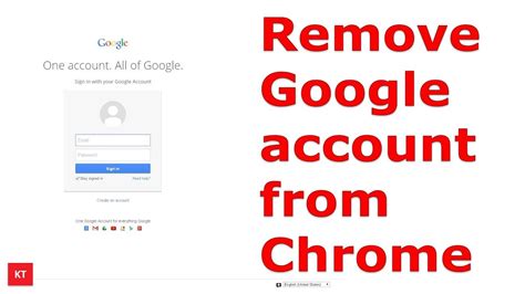 how to delete an email account on google chrome