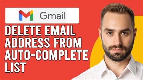 how to delete an email address from gmail autofill