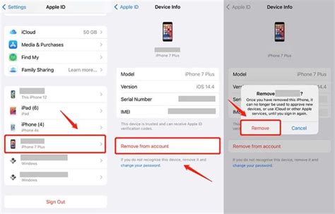 how to delete an iphone from apple account