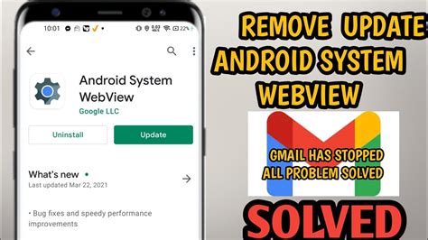 how to delete android system webview