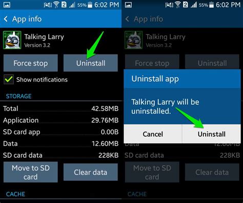 how to delete android update