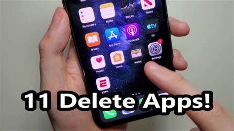 how to delete apps from iphone 11 pro