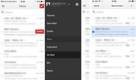 how to delete archived emails in gmail on phone iphone
