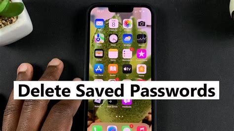 how to delete auto saved passwords on iphone
