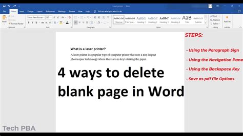 how to delete blank page in word iphone