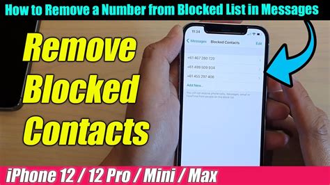 how to delete blocked list on iphone
