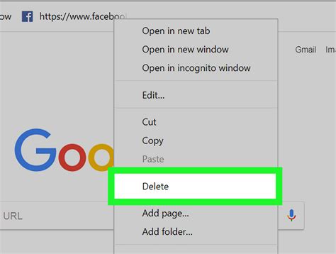 how to delete bookmarks in chrome on mac