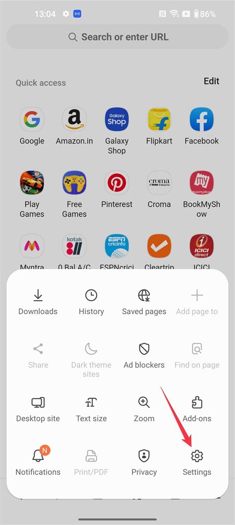 how to delete browser cookies on android
