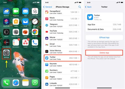 how to delete cache on iphone apps