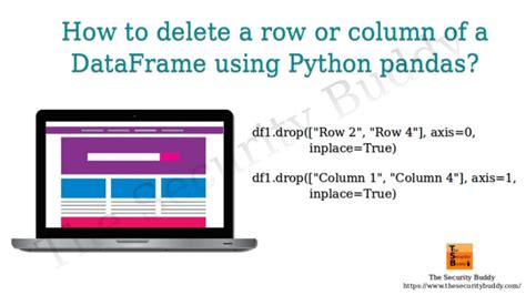 how to delete columns from dataframe in python
