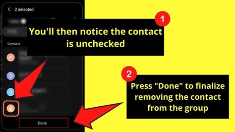 how to delete contact from group text on android
