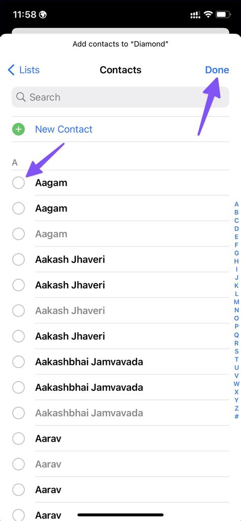 how to delete contact list on iphone