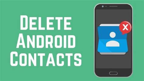 how to delete contact number from android phone