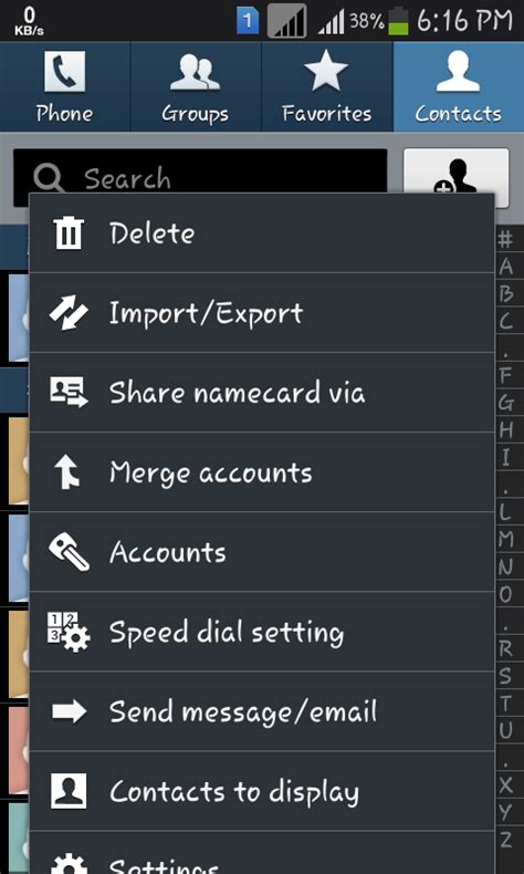 how to delete contacts fast on android