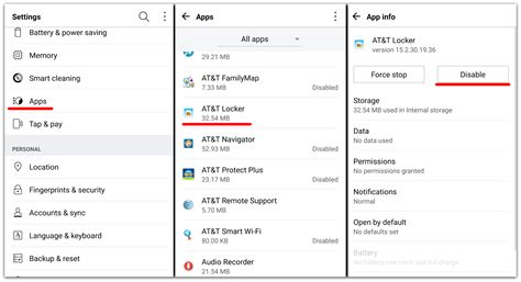 how to delete disabled apps on android